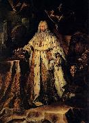 RICHTER, Johan Official portrait of Gian Gastone oil painting on canvas